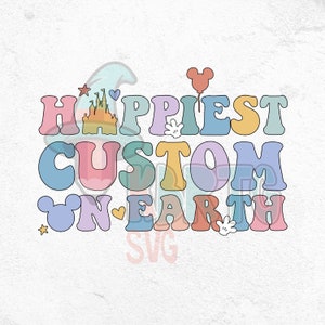 Benutzerdefinierte Retro glücklichste Mama auf Erden SVG, glücklichstes Kind, glücklichste Besties SVG Bungle, Familienreise, Vacay-Modus, bester Tag aller Zeiten