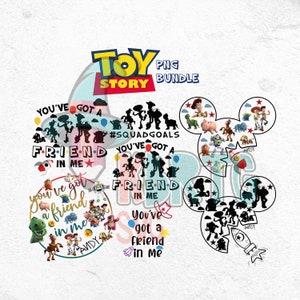 Toy Story PNG Bundle, Got a Friend, Buzz, Friends, Squadgoals, ANDY, Infinity and Beyond, Rexx, Lightyear