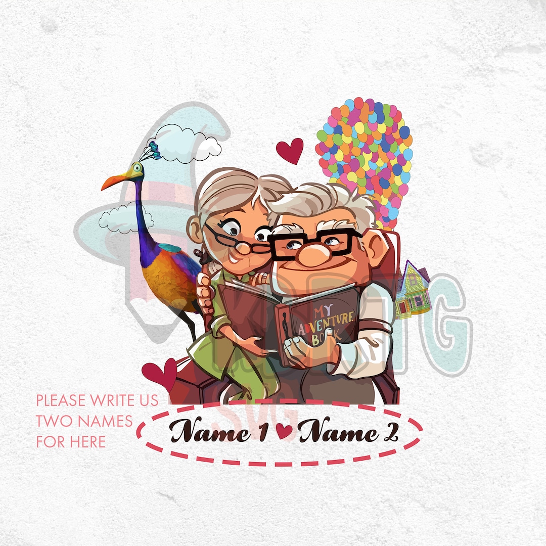 映画『カールじいさんの空飛ぶ家』のエリー＆カールPNG：カップル向け