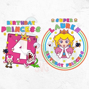 Spersonalizowane Super Księżniczka Peach Urodziny PNG, Księżniczka Peach Png, Super Mario Rodzina Urodziny Png, Księżniczka Urodziny Png, Mario Księżniczka