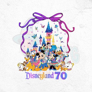 Feier 70 Jahre Kokette 1955-2025 Png, 70 Jahre magisches Königreich Png, Resort Magie Png, 70-jähriges Jubiläum Mickey Feier Png