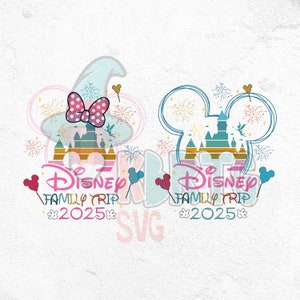 2025 Family Vacation PNG, Mickey and Minnie Designs, Vacay Castle, Family Trip Mickey Minnie World, Trip 2025, Magical Castle Vacation Png