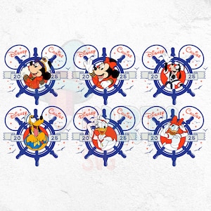 Mickey & Friends Cruise Vacation PNG: Family Trip 2025/2026 (Digital Download
