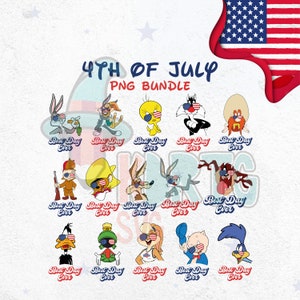 Looney Tunes 4 de julio PNG, Patriotic Snackgoals, Best Day Ever PNG, God Bless America PNG, 4 de julio, Día de la Independencia, Fuegos artificiales