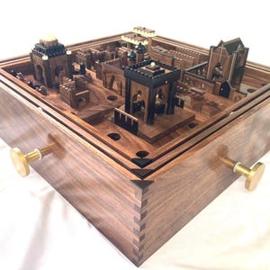 wood labyrinth game
