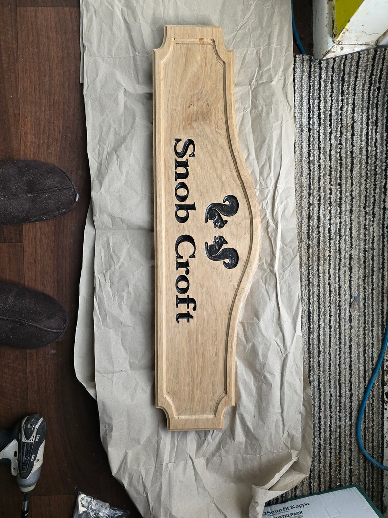 Large Oak Sign 800mm X 250mm Customised - Etsy UK