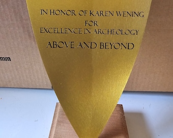 Golden trowel , customised bricklayers trowel