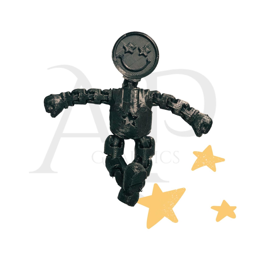 Star Articulated Buddy STL File, 3D Print Fidget Toy (digital Download ...