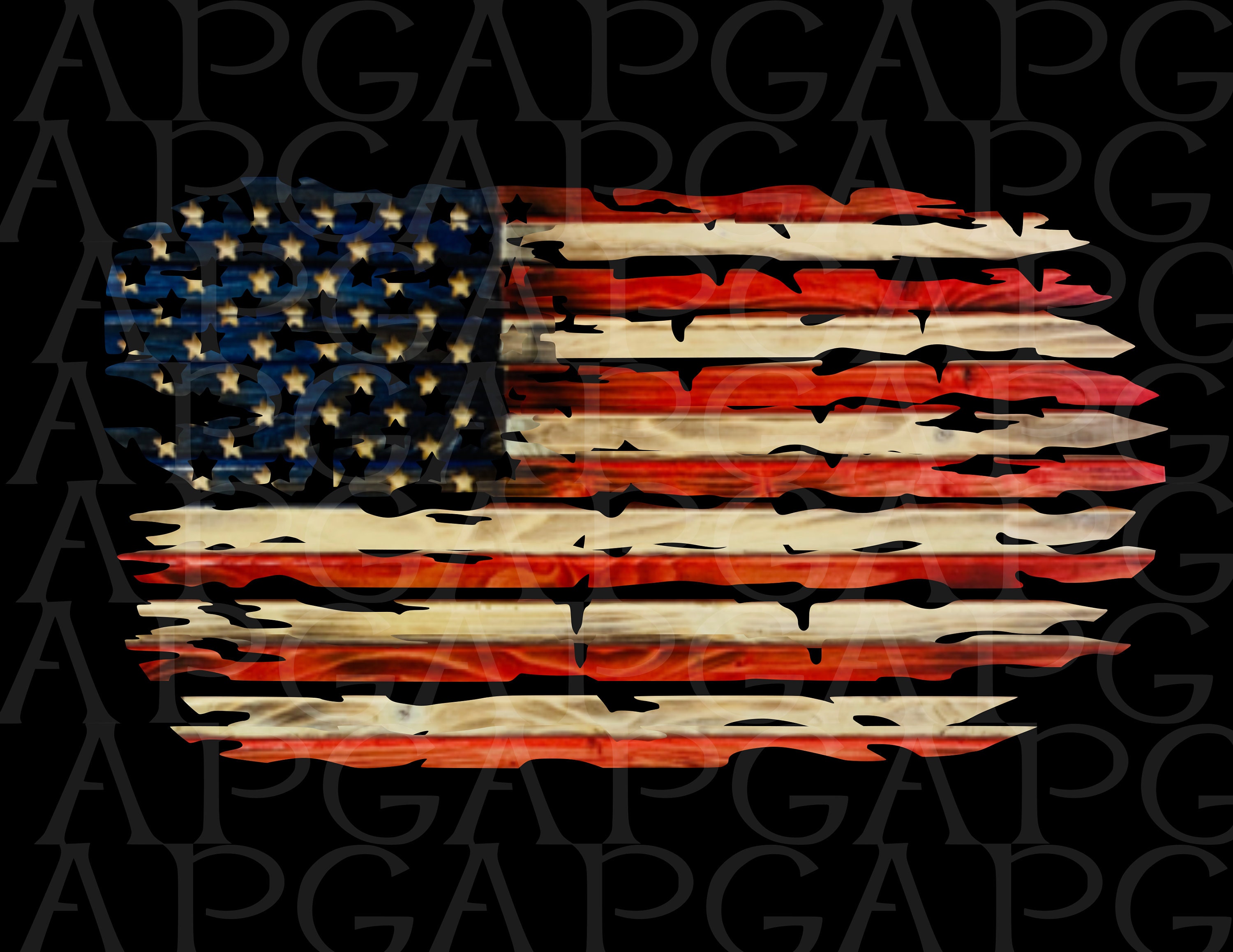 American Flag Sublimation PNG American Flag PNG Distressed | Etsy