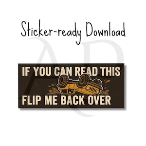 Off Roading PNG for funny bumper stickers