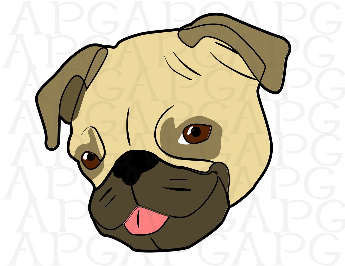 Mops SVG Hund Liebhaber SVG englisch Bulldogge Svg Datei Mops Etsy