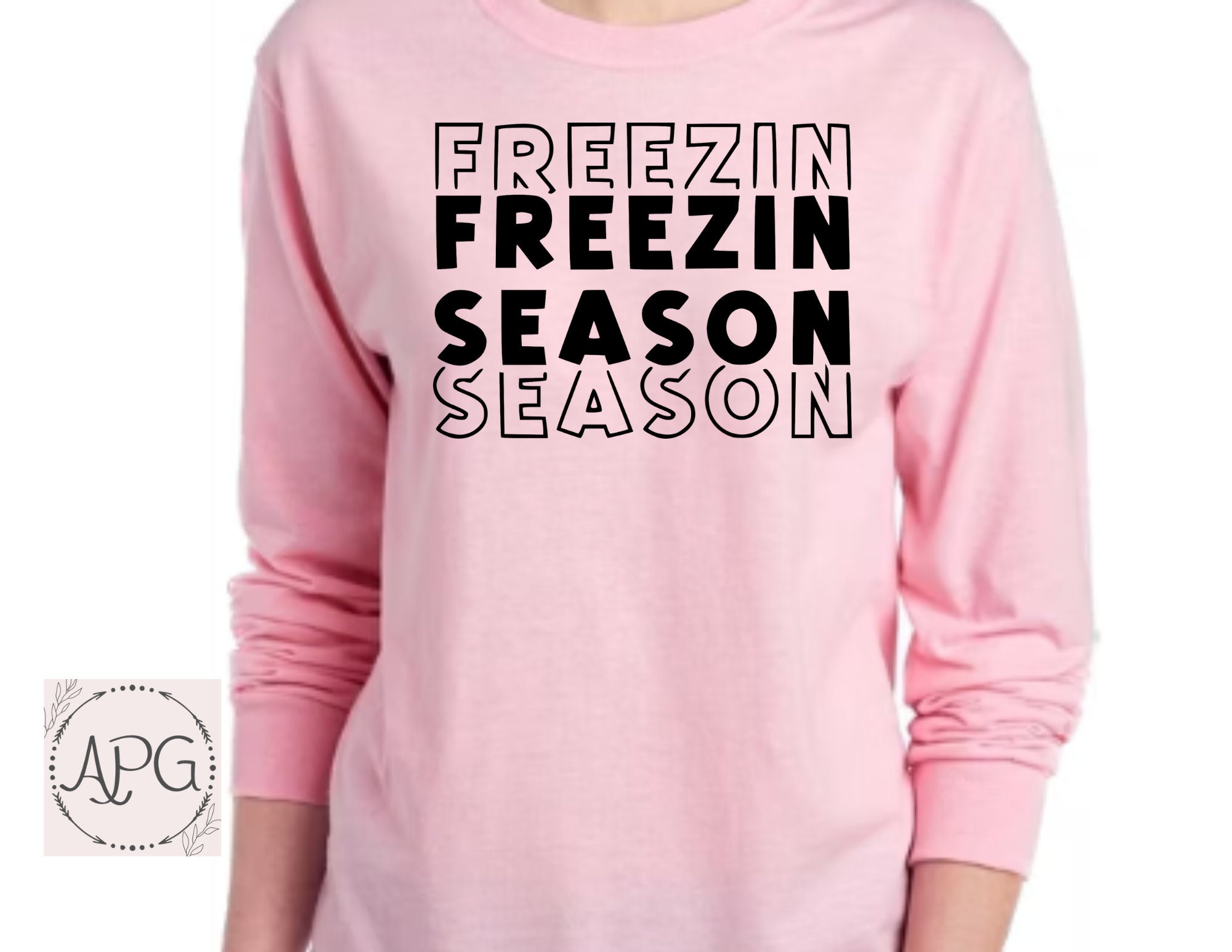 Freezin Season SVG, Literally Freezing Svg, Winter Svg Etsy