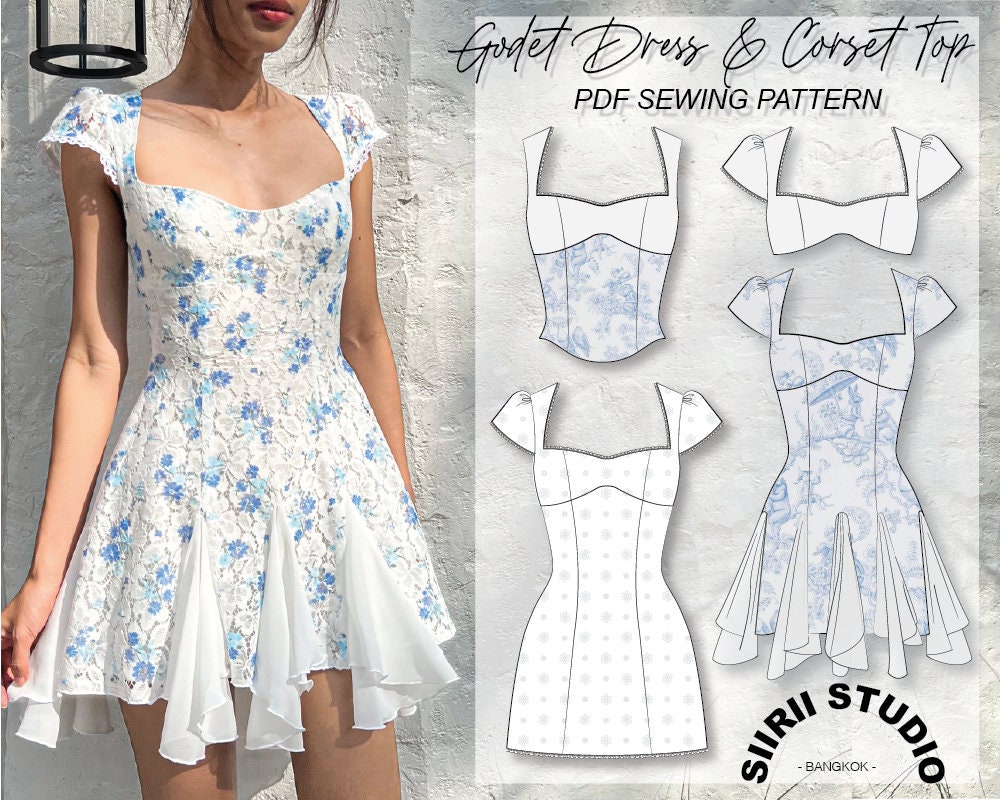 Vestido godet hotsell