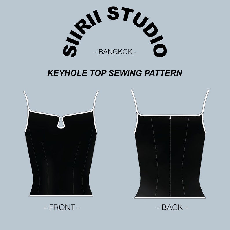 Keyhole Top Sewing Pattern PDF Instant Download Print at Etsy