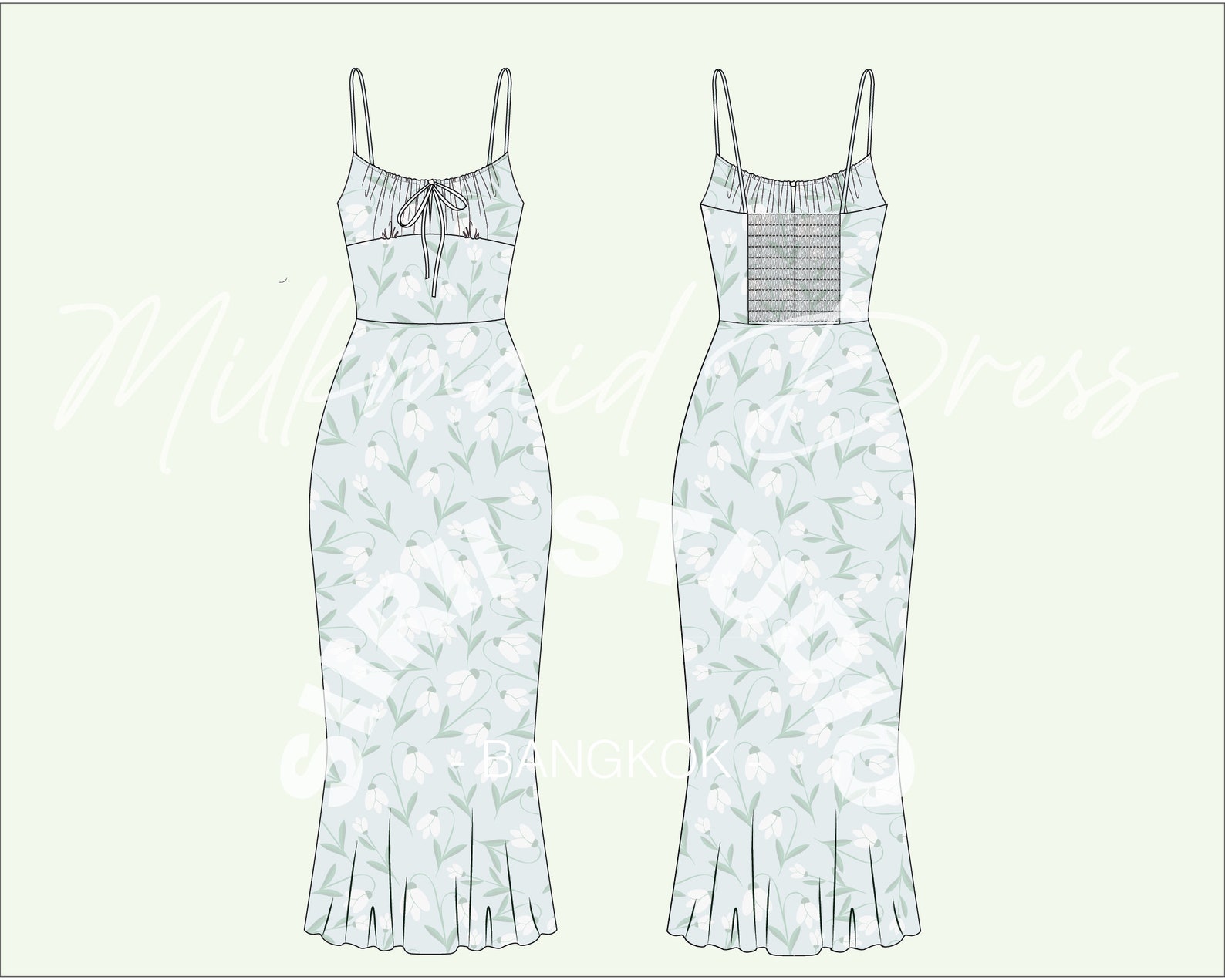 Milkmaid Dress Sewing Pattern PDF Instant Download Print - Etsy Australia