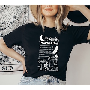 Midnight Margaritas Practical Magic Witch Halloween Unisex Jersey Tee