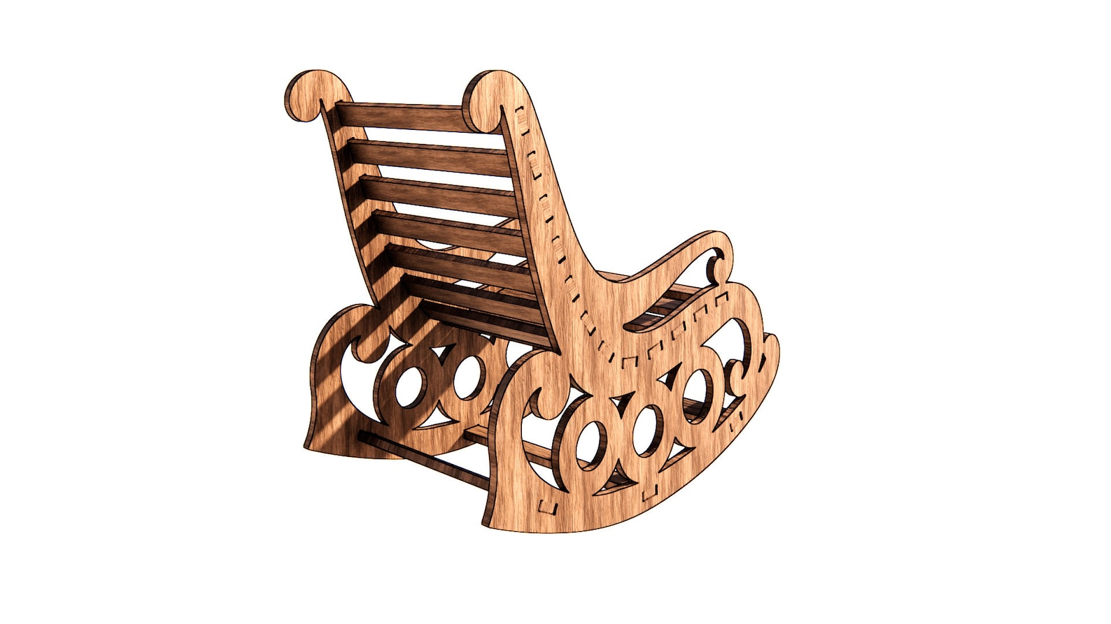 Rocking chair cnc cutting files SVG EPS DXF cnc patterns Etsy