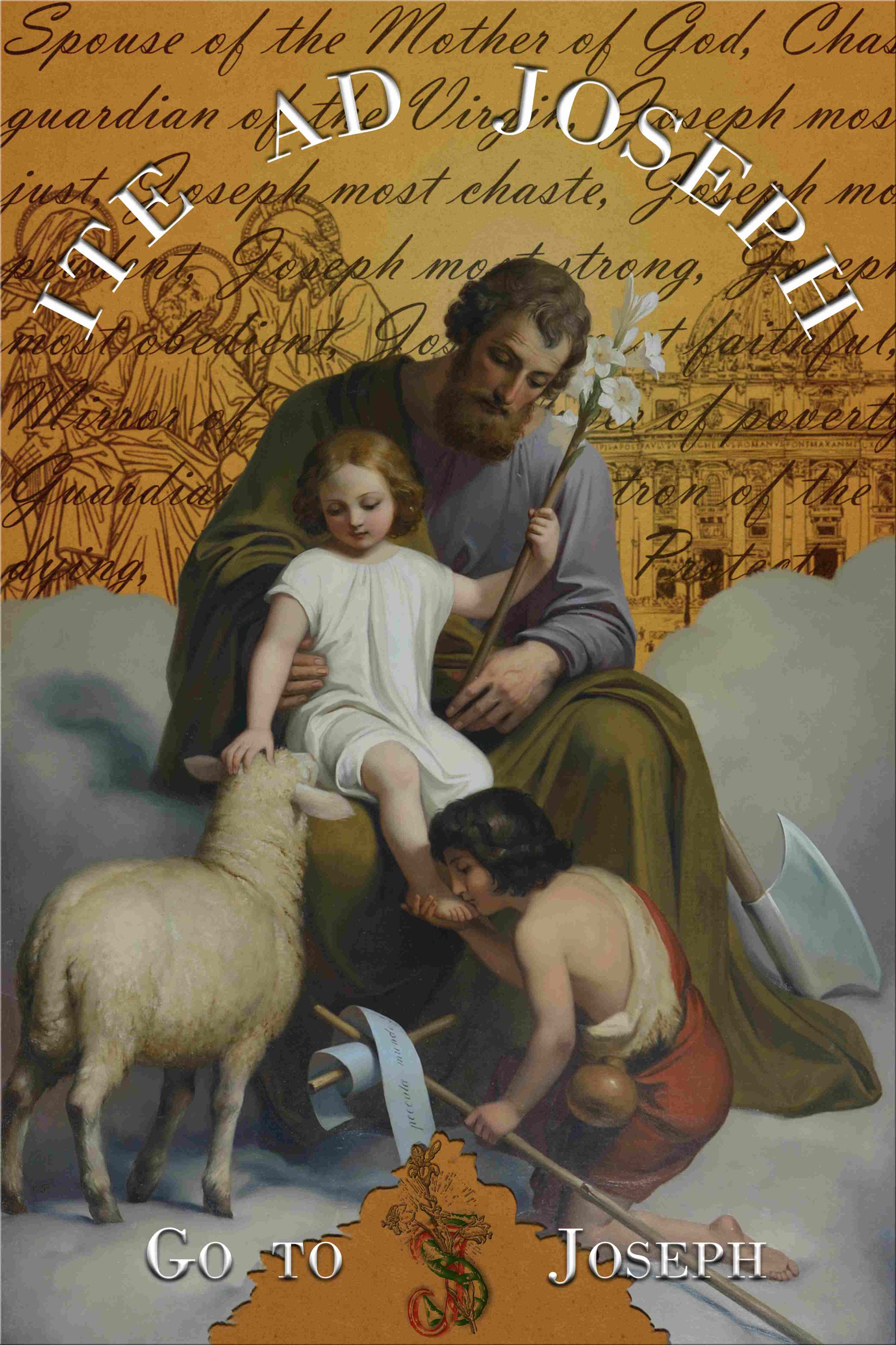 Catholic Art Print Fathers Day St Joseph Art Devotional St Etsy