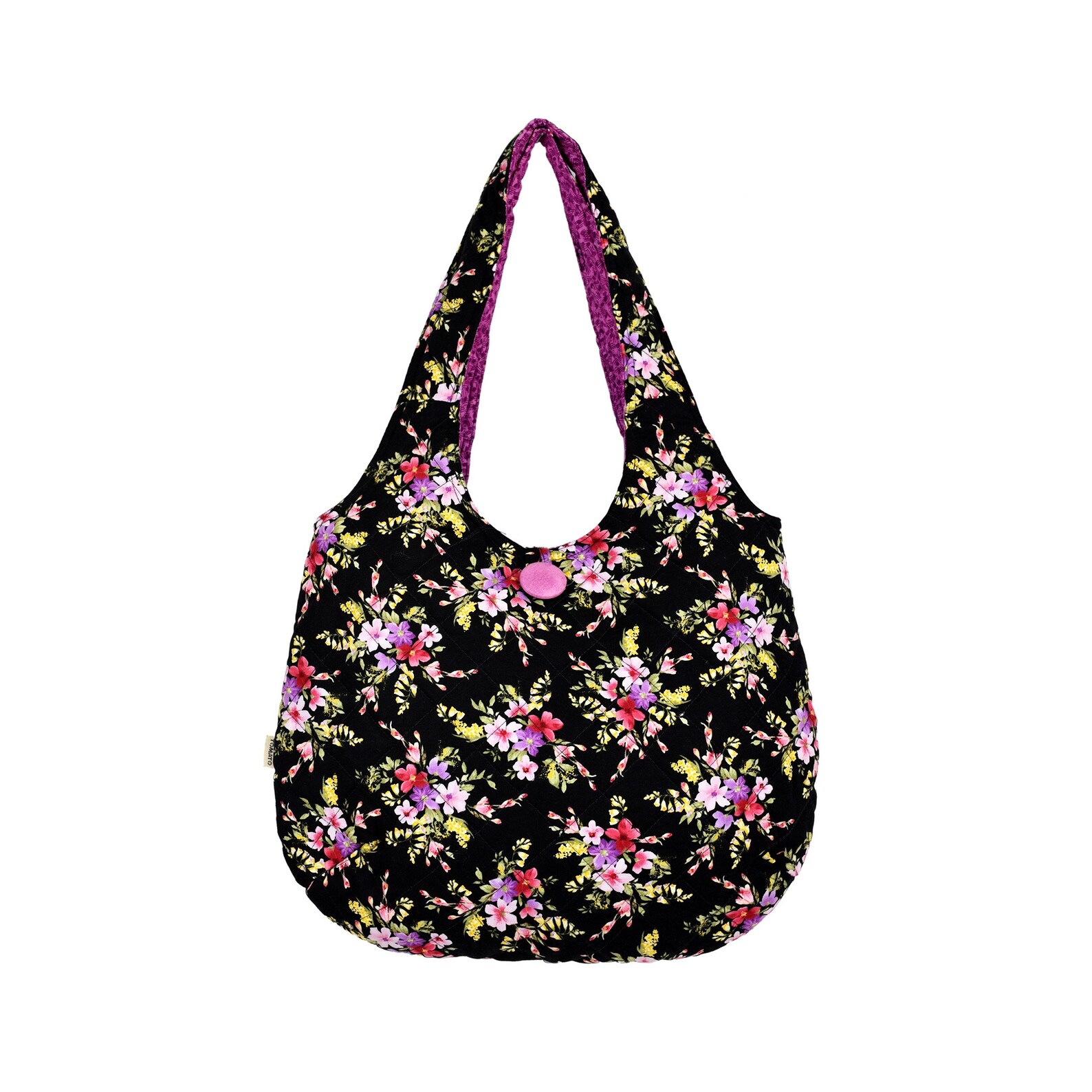 Tufted grandma bag Handbag Cotton lined tote bag cotton Etsy