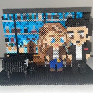 Lucifer Penthouse Set Display, Lucifer TV Show, Perler Beads, Handmade Lucifer TV Merch