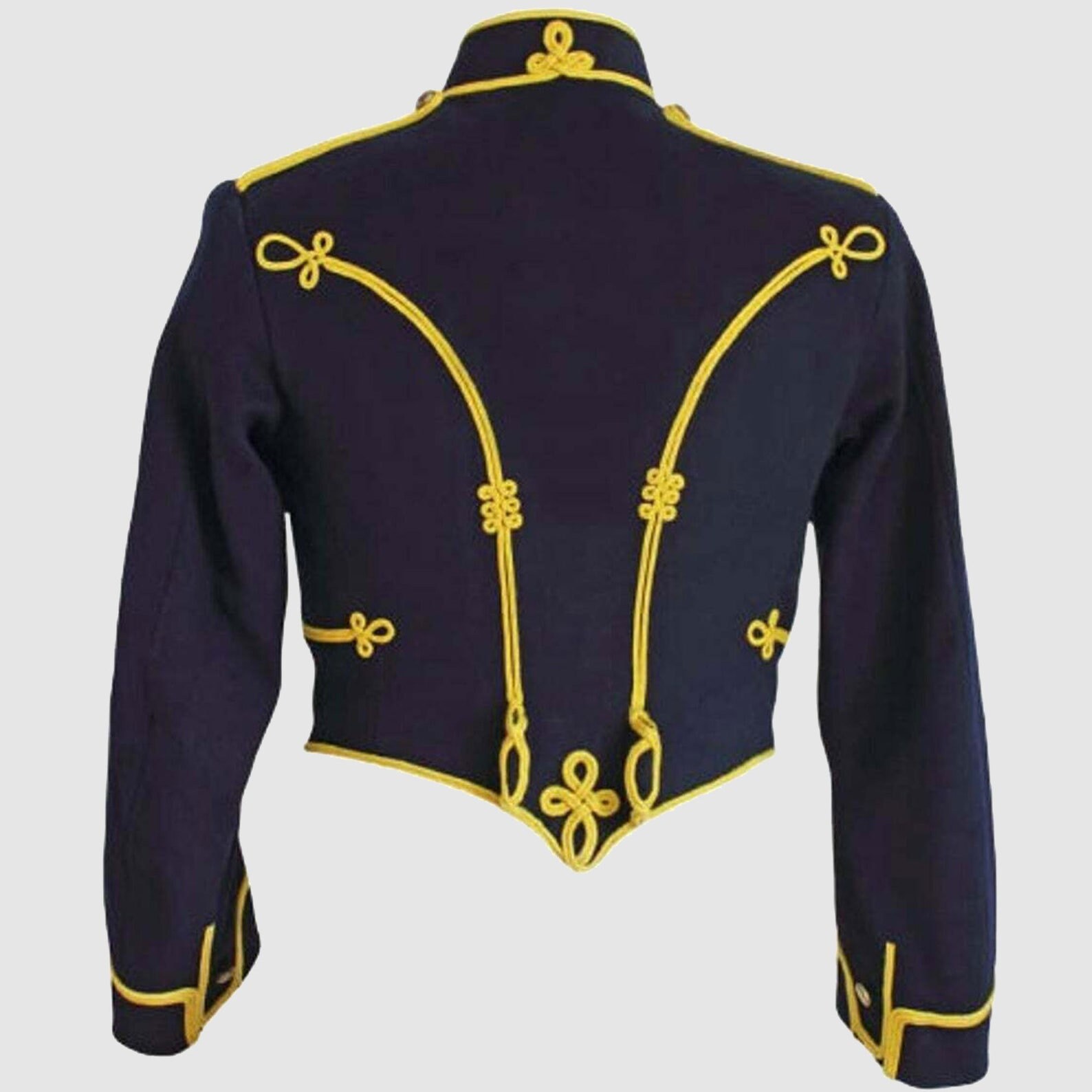 Navy Blue Military Jacket Men's Napoleonic Hussars Tunic Etsy UK