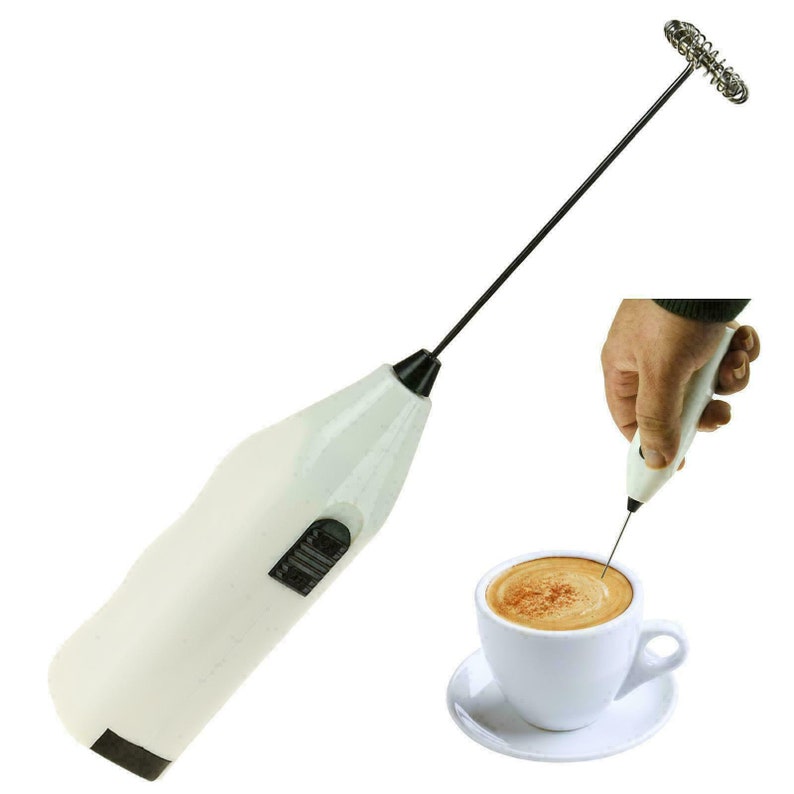 Electric milk frother whisk mixer coffee milk eggs cappucino Etsy