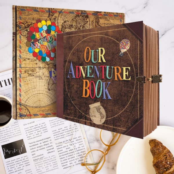 Our Adventure Book Retro Kraft Album 146 Page DIY Album photo de scrapbooking fait main.