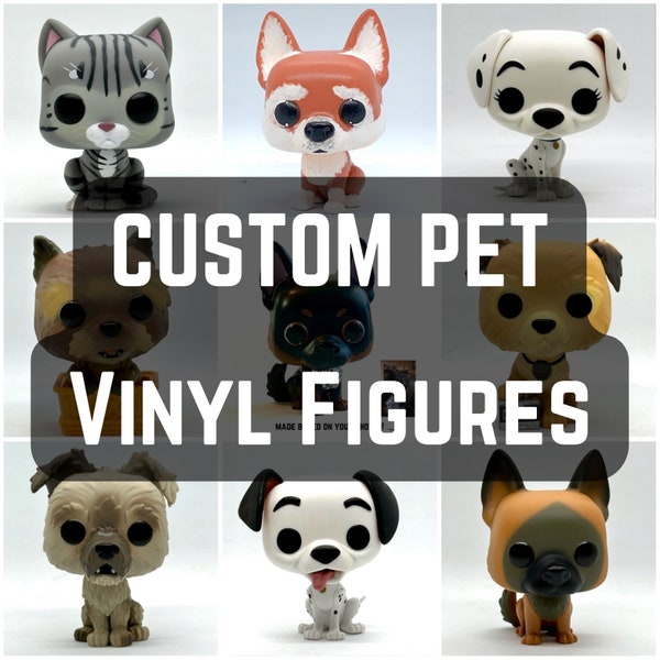 Custom Pet Figure - Adorable Keepsake of Your Dog or Cat