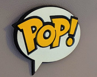Pop Logo en Bois 3D.