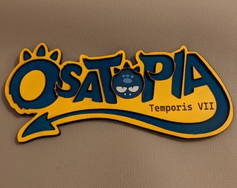 Dofus Logo Osatopia 2 Temporis 7 en Bois 3D.
