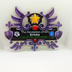 Personalized Dofus ornament in handcrafted wood image 8