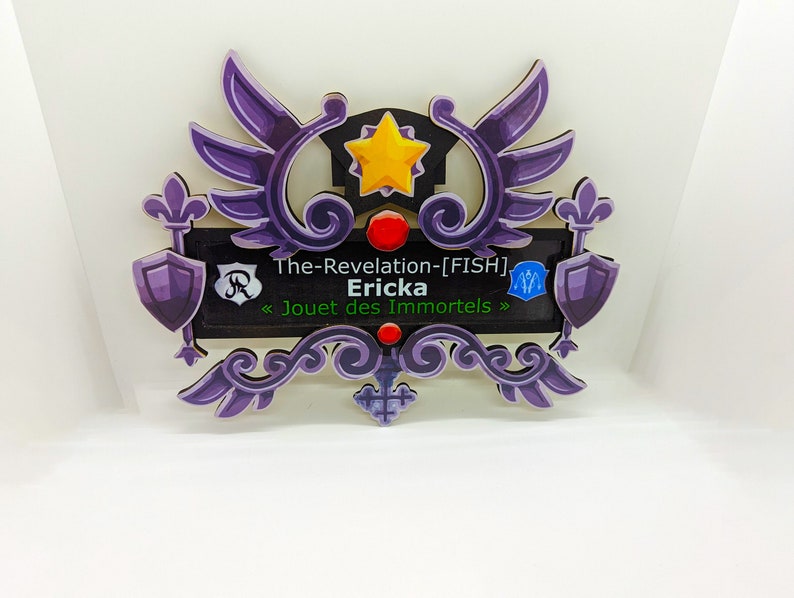 Personalized Dofus ornament in handcrafted wood image 8