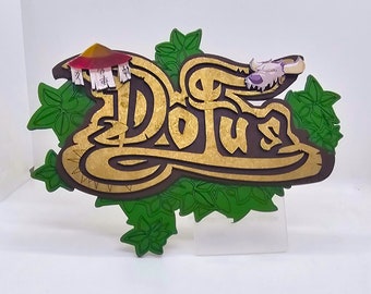 Logo Dofus Retro (1.29) en Bois 3D.