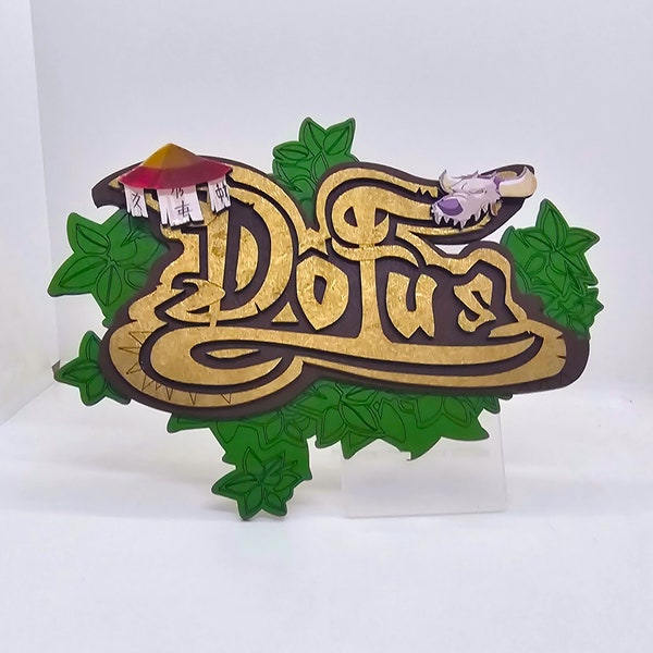 Logo Dofus Retro (1.29) en Bois 3D.