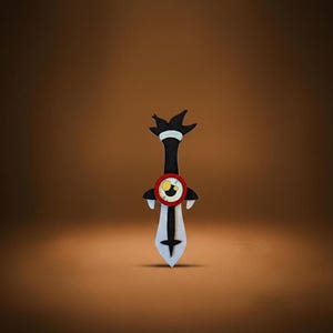 Epée Rubilax Wakfu en bois 3D