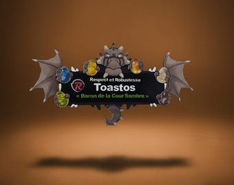 Ornement Dofus personnalisé en bois artisanal