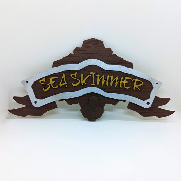 Sea of Thief customizable wooden ship emblem.