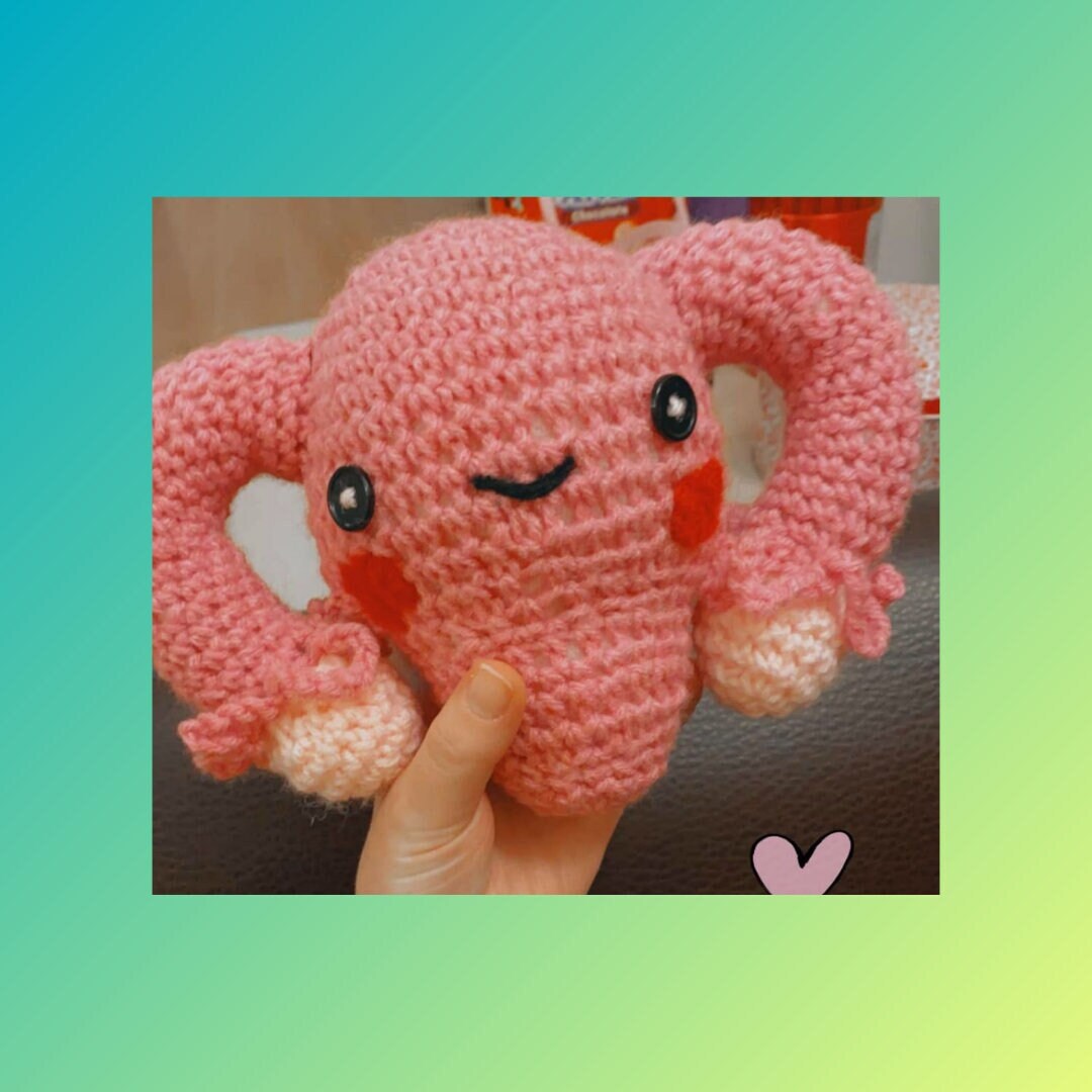 stuffed uterus pillow