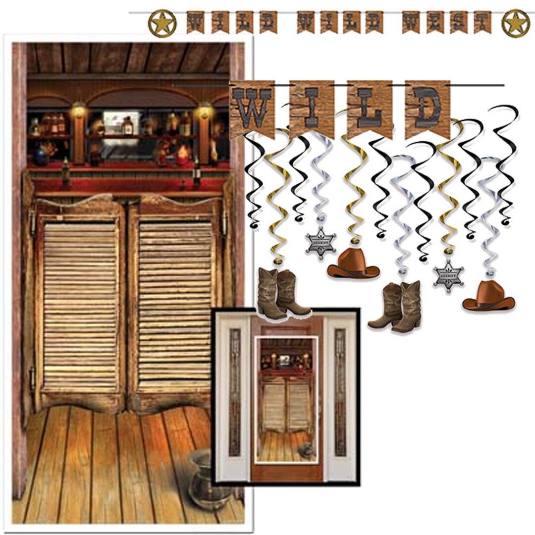 Country Western Party Decorations Supplies Wild West Saloon Theme ...