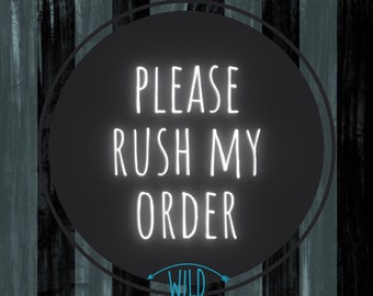 RUSH MY ORDER Please! (Faster turnaround add on)