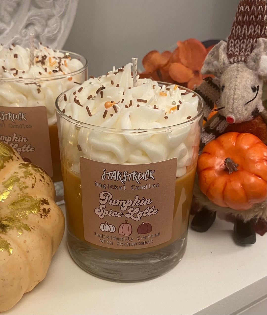 Pumpkin Spice Latte Soy Candle Etsy UK
