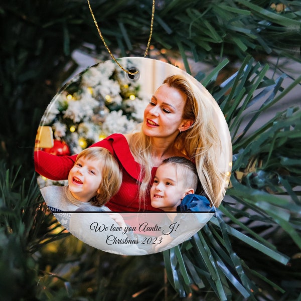 Christmas Ornaments, Baby's First Christmas, Photo Ornament, Our First Christmas,Ceramic Photo Ornament, Personalized Gifts, Custom Ornament