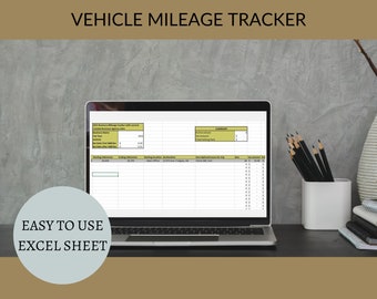 Printable Mileage Tracker 8.5x11 Instant Download PDF Mile - Etsy