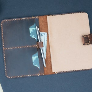 Portada de notas de campo, Cartera de viaje personalizada, Portada de diario, Nota de campos de bolsillo, Cubierta de pasaporte