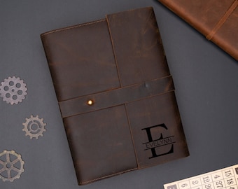 Leather Journal, Mothers Day Gift, Refillable A5 Journal Notebook Cover With the Notebook, Personalized Dairy, Personalized Journal