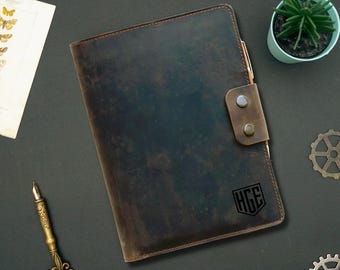 Personalized Leather Journal, Refillable A5 Journal, Full Grain Leather Dairy, Gratitude Journal, Business Gift, Company gift