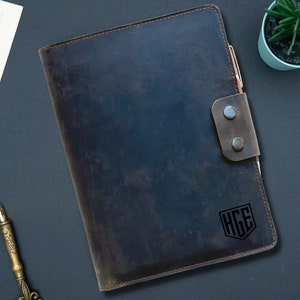 Personalized Leather Journal, Refillable A5 Journal, Full Grain Leather Dairy, Gratitude Journal, Business Gift, Company gift