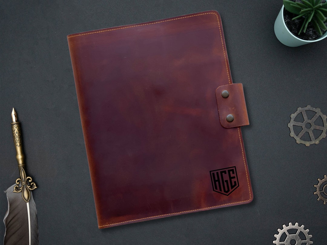 Personalized Leather Portfolio Legal Pad Portfolio for Men Etsy