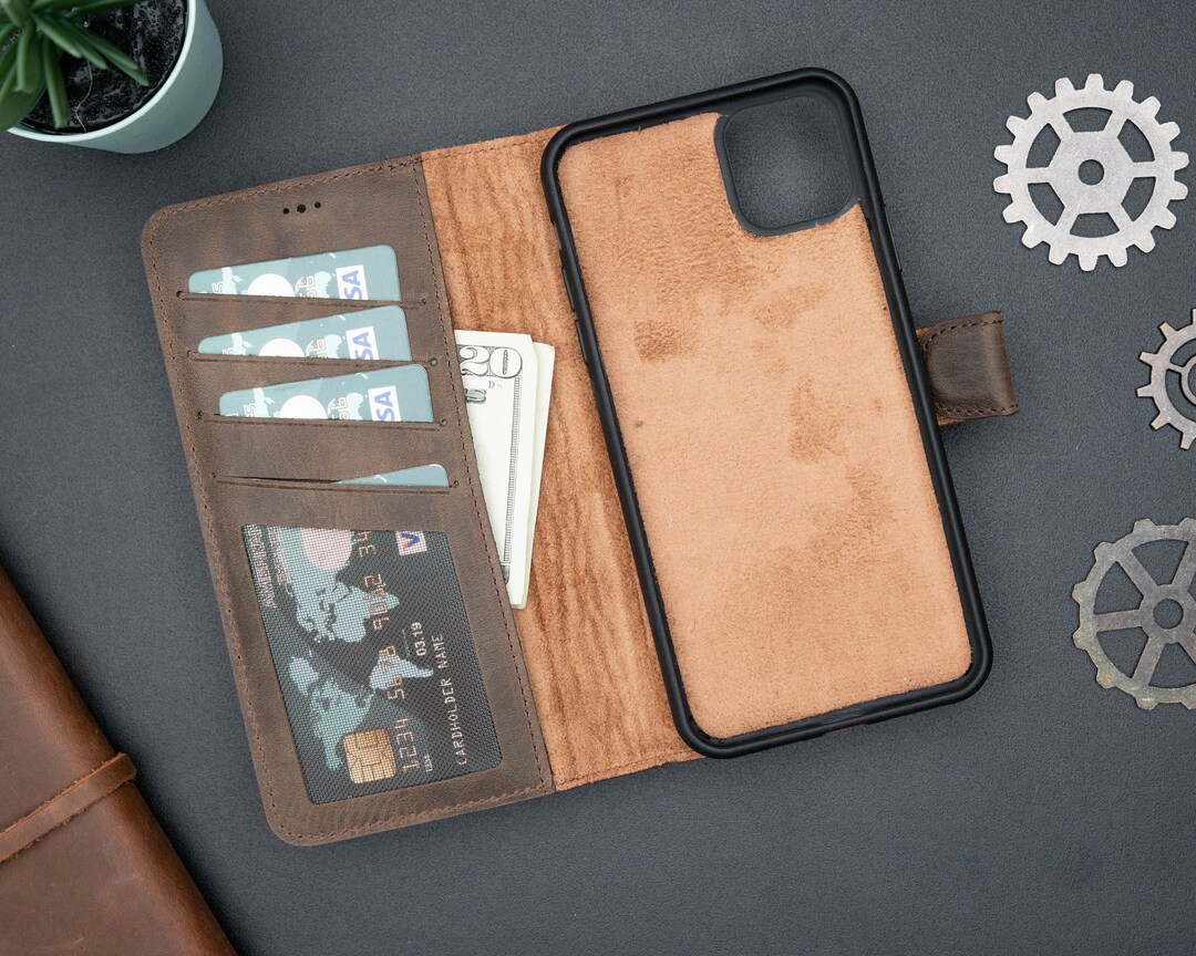 IPhone 12 Pro Max Wallet, Leather Wallet for iPhone 12, iPhone Case