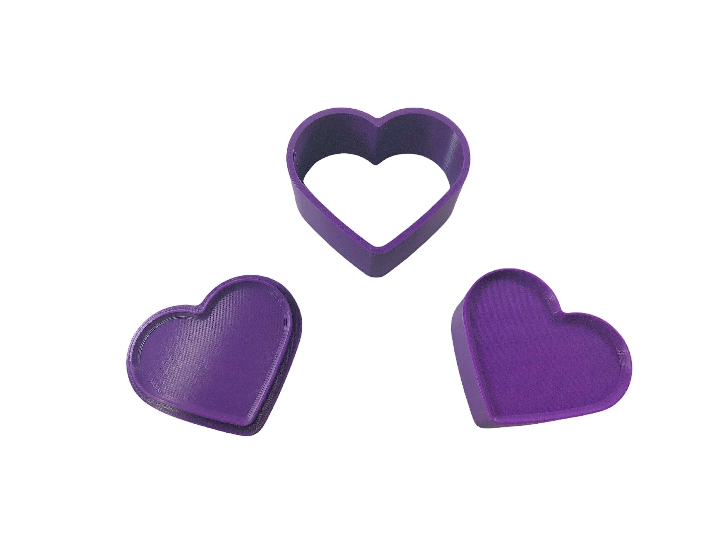 WOPODI 2 Pieces Heart Silicone Molds, Love Gift Hearts Shape Soap Mold  Valentine's Day Hand in Hand Together Rings Love Symbol Craft Mold for  Making